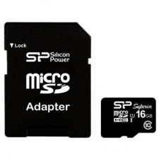 Карта памяти Silicon Power 16GB microSD Class10 UHS-I (SP016GBSTHDU1V10SP)