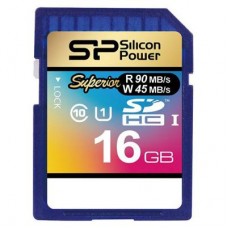 Карта памяти Silicon Power 16GB SDHC Class10 UHS-I U1 (SP016GBSDHCU1V10)