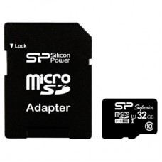 Карта памяти Silicon Power 32GB microSD Class10 UHS-I (SP032GBSTHDU1V10SP)