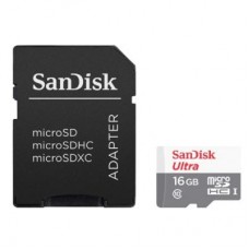 Карта памяти SanDisk 16GB microSD class 10 UHS-I Ultra (SDSQUNB-016G-GN3MA)