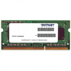 Модуль памяти для ноутбука SoDIMM DDR3L 4GB 1600 MHz Patriot (PSD34G1600L82S)