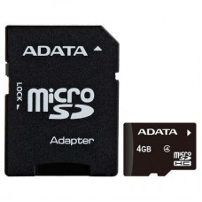 Карта памяти ADATA 4GB microSD class 4 (AUSDH4GCL4-RA1)
