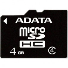 Карта памяти ADATA 4GB microSD class 4 (AUSDH4GCL4-R)