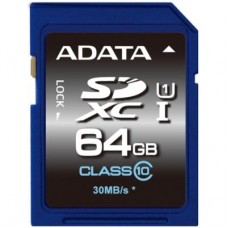 Карта памяти ADATA 64GB SDXC class 10 UHS-I (ASDX64GUICL10-R)