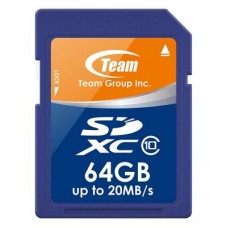Карта памяти Team 64GB SDXC class 10 (TSDXC64GCL1001)