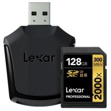 Карта памяти Lexar 128GB SDXC class 10 UHS-II U3 (LSD128CRBEU2000R)