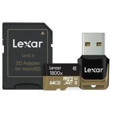 Карта памяти Lexar 64GB microSDXC class 10 UHS-II U3 (LSDMI64GCRBEU1800R)
