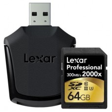 Карта памяти Lexar 64GB SDXC class 10 UHS-II U3 (LSD64GCRBEU2000R)