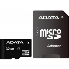 Карта памяти ADATA 32GB microSDHC class 4 (AUSDH32GCL4-RA1)