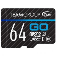 Карта памяти Team 64GB microSD Class 10 UHS-I/U3 Go (TGUSDX64GU302)