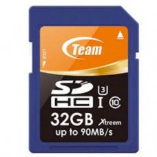 Карта памяти Team 32GB SDHC Class 10 UHS-I/U3 XTreem (TSDHC32GU301)