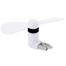 USB вентилятор 2E USB / MicroUSB, White (2E-MFMF1-WHITE)