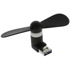 USB вентилятор 2E USB / MicroUSB, Black (2E-MFMF1-BLACK)