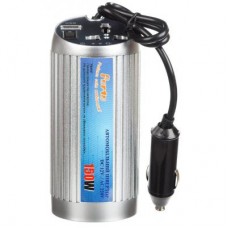 Автомобильный инвертор Porto 12V/220V 150W, USB, ионизатор, Silver (MNY-150)