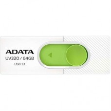 USB флеш накопитель ADATA 64GB UV320 White/Green USB 3.1 (AUV320-64G-RWHGN)