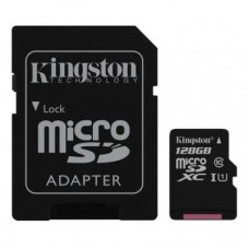 Карта памяти Kingston 128GB microSDXC class 10 UHS-I Canvas Select (SDCS/128GB)