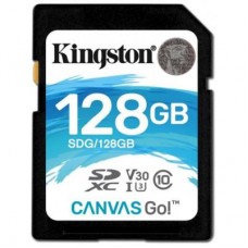 Карта памяти Kingston 128GB SDXC class 10 UHS-I U3 (SDG/128GB)