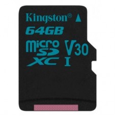 Карта памяти Kingston 64GB microSDXC class 10 UHS-I U3 Canvas Go (SDCG2/64GBSP)