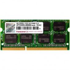Модуль памяти для ноутбука SoDIMM DDR3 4GB 1333 MHz Transcend (TS4GAP1333S)