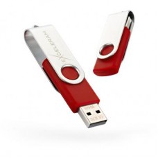 USB флеш накопитель eXceleram 16GB P1 Series Silver/Red USB 2.0 (EXP1U2SIRE16)