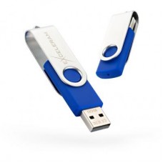 USB флеш накопитель eXceleram 16GB P1 Series Silver/Blue USB 2.0 (EXP1U2SIBL16)