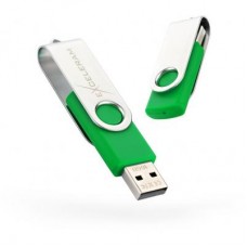 USB флеш накопитель eXceleram 16GB P1 Series Silver/Green USB 2.0 (EXP1U2SIGR16)