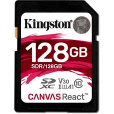 Карта памяти Kingston 128GB SDXC class 10 UHS-I U3 (SDR/128GB)