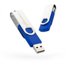 USB флеш накопитель eXceleram 32GB P1 Series Silver/Blue USB 2.0 (EXP1U2SIBL32)