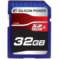 Карта памяти Silicon Power 32Gb SDHC class 6 (SP032GBSDH006V10)