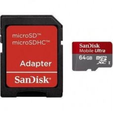 Карта памяти SanDisk 64Gb microSDXC Ultra UHS-I (SDSDQUA-064G-U46A)