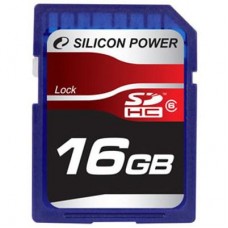 Карта памяти Silicon Power 16Gb SDHC class 6 (SP016GBSDH006V10)