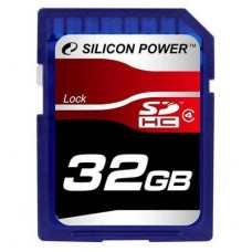 Карта памяти Silicon Power 32Gb SDHC class 4 (SP032GBSDH004V10)