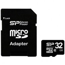 Карта памяти Silicon Power 32Gb microSDHC class 6 (SP032GBSTH006V10-SP)