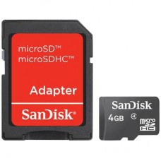 Карта памяти SanDisk 4Gb microSDHC class 4 (SDSDQM-004G-B35A)