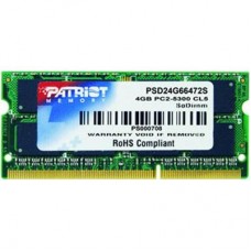 Модуль памяти для ноутбука SoDIMM DDR2 4GB 667 MHz Patriot (PSD24G6672S)