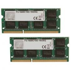 Модуль памяти для ноутбука SoDIMM DDR3 16GB (2x8GB) 1600 MHz G.Skill (F3-1600C10D-16GSQ)