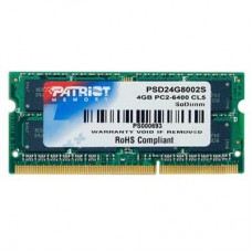 Модуль памяти для ноутбука SoDIMM DDR2 4GB 800 MHz Patriot (PSD24G8002S)