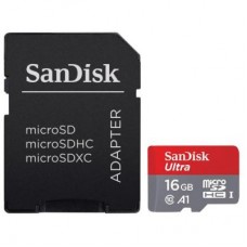 Карта памяти SanDisk 16GB microSDHC class 10 UHS-I A1 Ultra (SDSQUAR-016G-GN6TA)