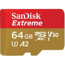 Карта памяти SanDisk 64GB microSDXC class 10 UHS-I U3 Extreme V30 (SDSQXA2-064G-GN6MA)