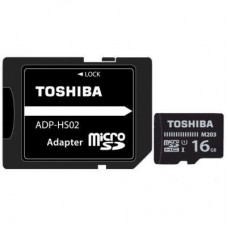 Карта памяти Toshiba 16GB microSD class 10 USH-I U1 (THN-M203K0160EA)
