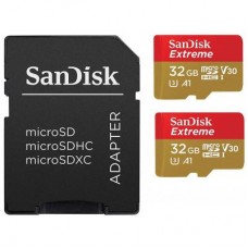 Карта памяти SanDisk 32GB microSD class 10 UHS-I U3 V30 A1 Extreme (SDSQXAF-032G-GN6AT)