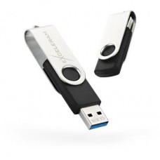 USB флеш накопитель eXceleram 64GB P1 Series Silver/Black USB 3.1 Gen 1 (EXP1U3SIB64)