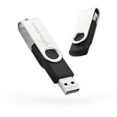 USB флеш накопитель eXceleram 64GB P1 Series Silver/Black USB 2.0 (EXP1U2SIB64)