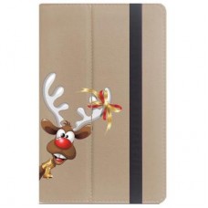 Чехол для планшета Drobak 10"-10.1" олень с колокольчиком (Beige) (446802)