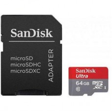 Карта памяти SanDisk 64GB microSDXC class 10 UHS-I A1 Ultra Android (SDSQUAR-064G-GN6IA)