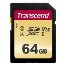 Карта памяти Transcend 64GB SDXC class 10 UHS-I (TS64GSDC500S)