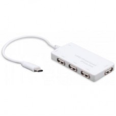 Концентратор Maxxter Type-C на 4 порта USB 2.0 (HC-204)