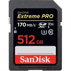 Карта памяти SanDisk 512GB SDXC class 10 UHS-I U3 Extreme Pro (SDSDXXY-512G-GN4IN)