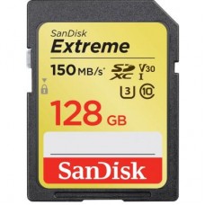 Карта памяти SanDisk 128GB SDXC class 10 UHS-I U3 Extreme (SDSDXV5-128G-GNCIN)