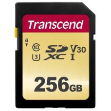 Карта памяти Transcend 256GB SDXC class 10 UHS-I (TS256GSDC500S)